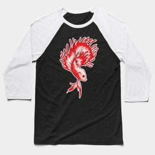 Crown Tail Siamese fighting fish Baseball T-Shirt